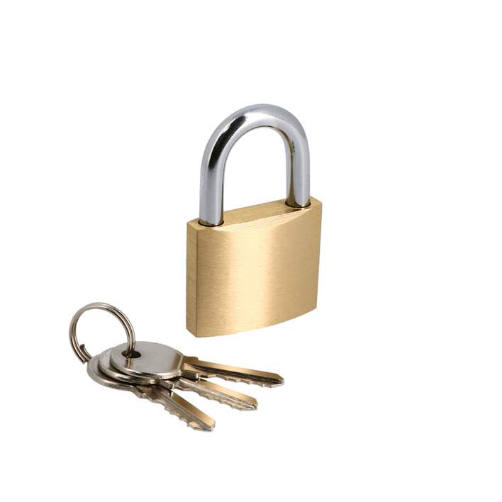 Cadenas 40mm  laiton - 2 clefs