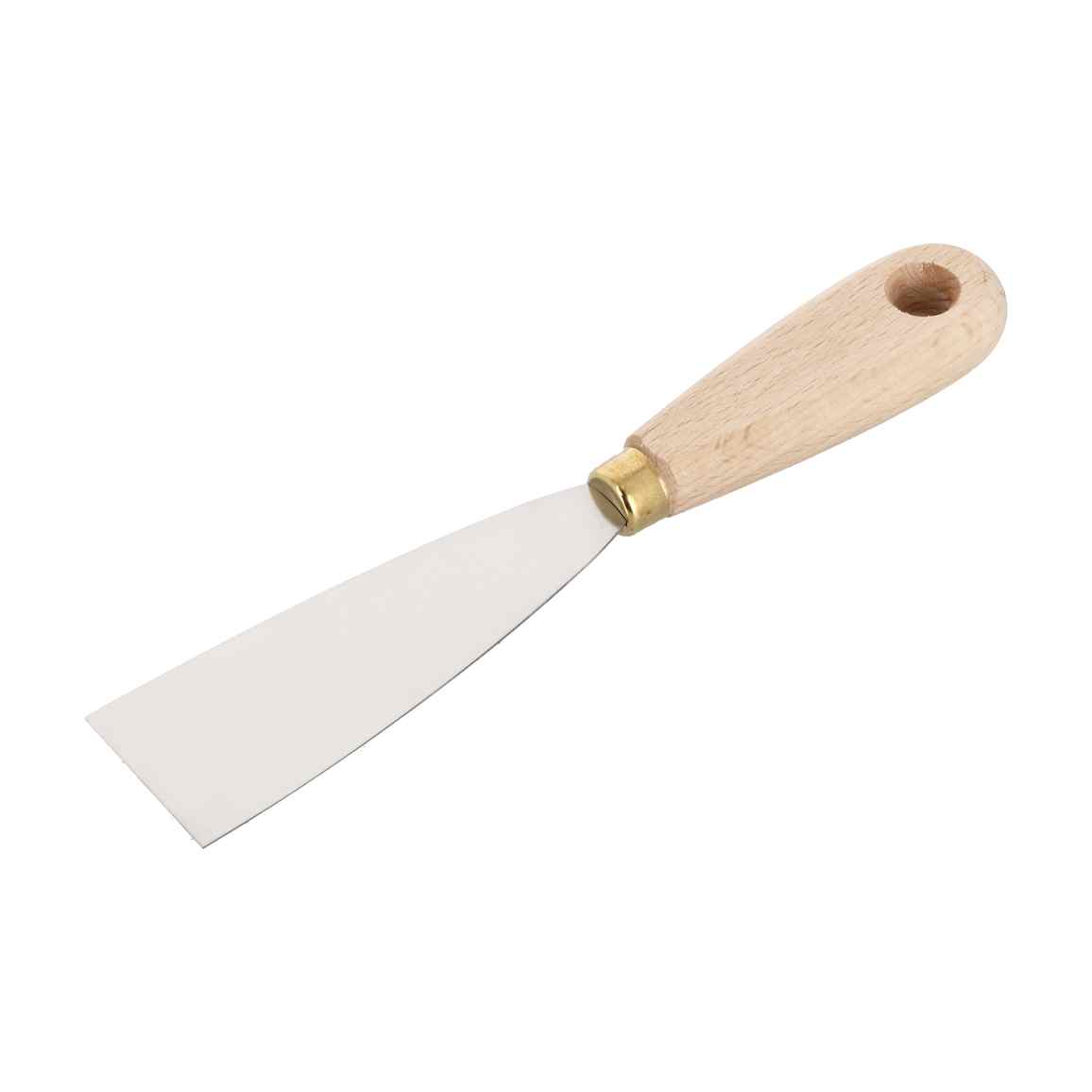 Couteau à reboucher. Lame inox 40 mm. Manche hêtre 