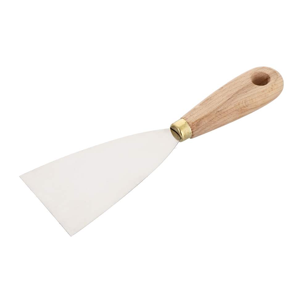 Couteau à reboucher. Lame inox 70 mm. Manche hêtre 