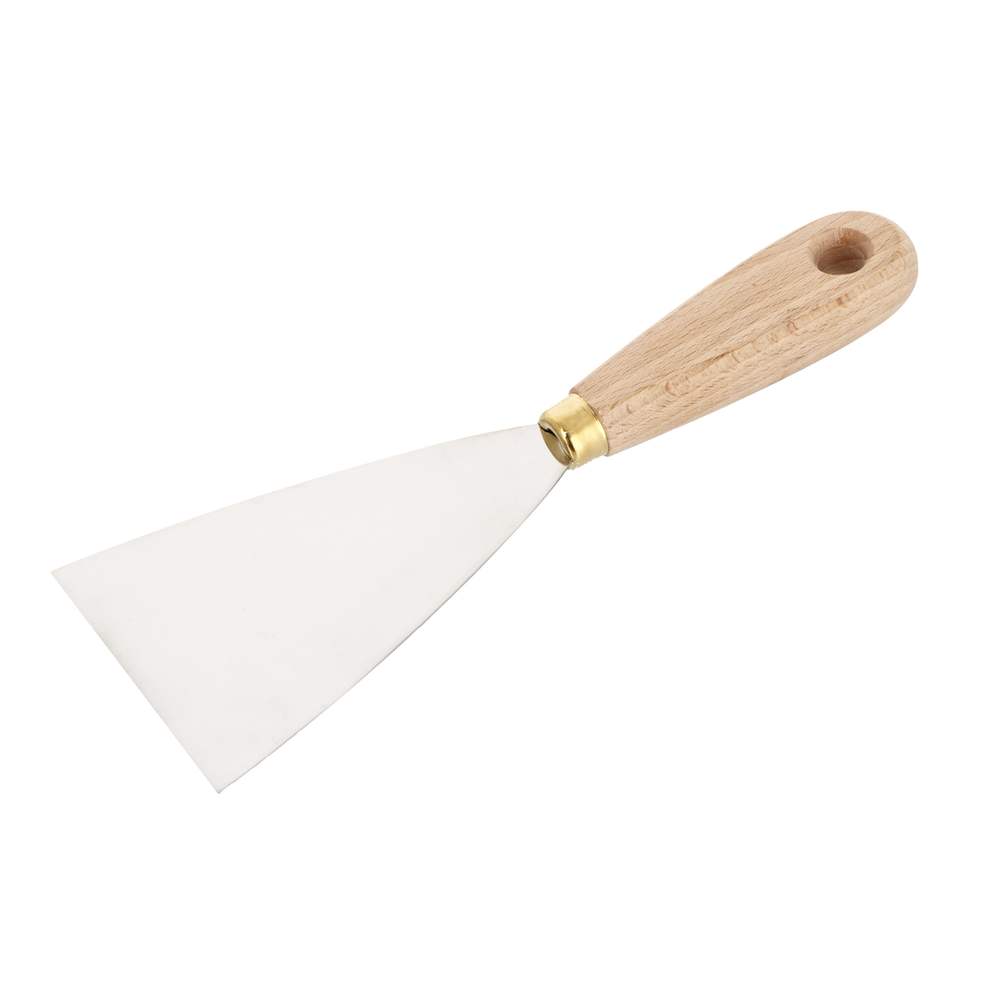 Couteau à reboucher. Lame inox 80 mm. Manche hêtre 