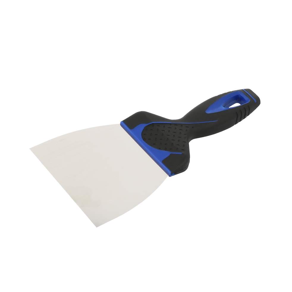Couteau à enduire 115mm - Lame inox galbée - Manche bi mat.