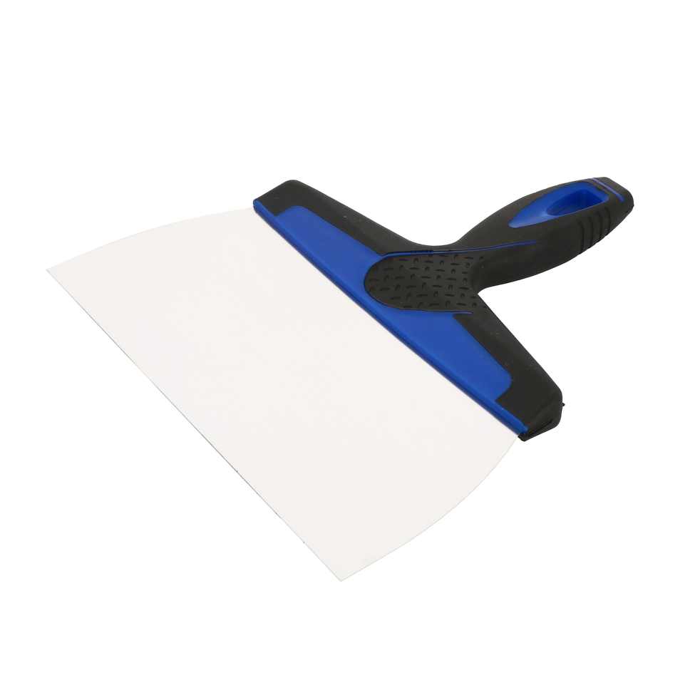 Couteau à enduire 220mm - Lame inox galbée - Manche bi mat.