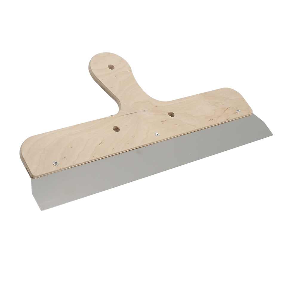 Couteau à enduire 40 cm - Lame inox - Manche bois marine
