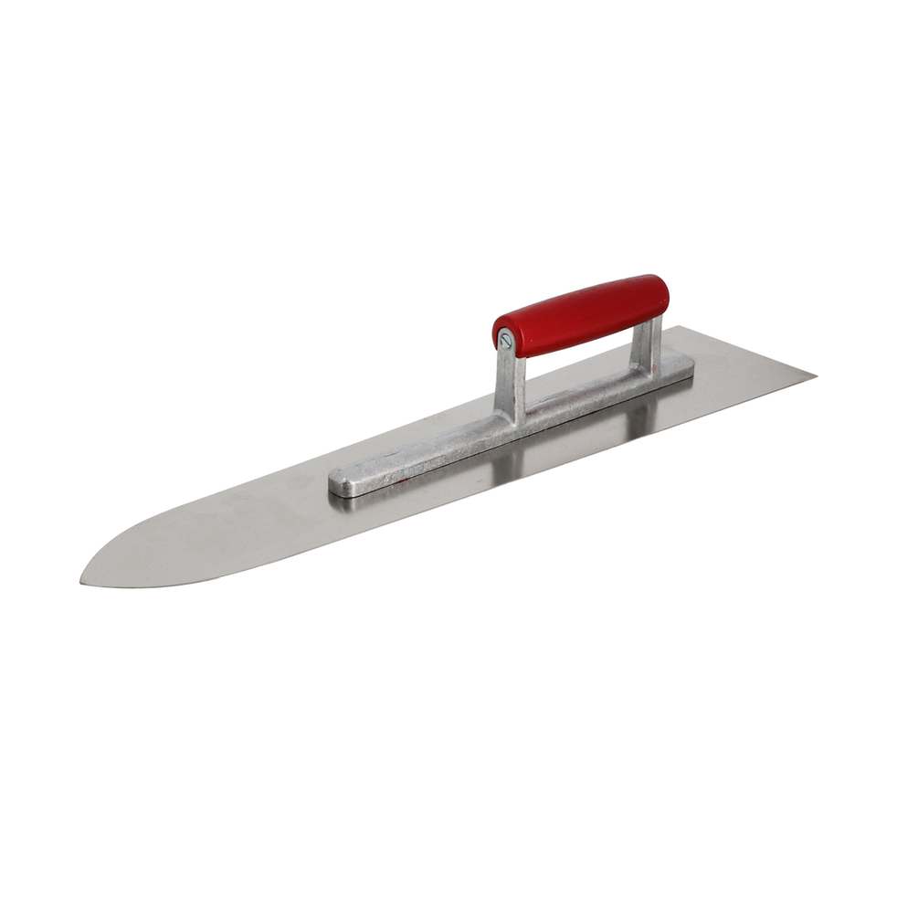 Platoir flamand inox manche bois lg 500x120mm- pointu 