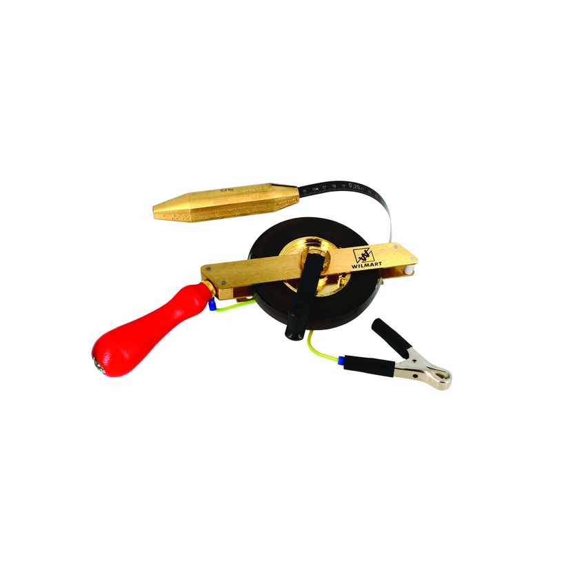 Sonde 30M-Etrier laiton-ruban noir-précision1.5mm/30M-terre-valise 