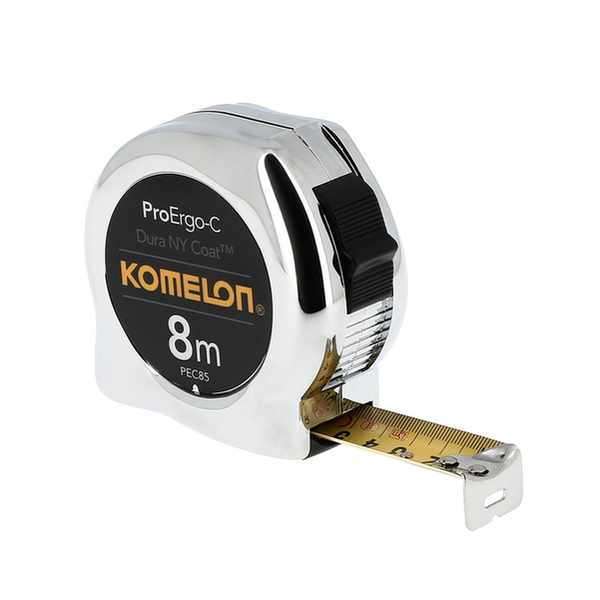 8M X 25mm - ERGO C - boîtier ABS chromé - ruban rev nylon PEC85 