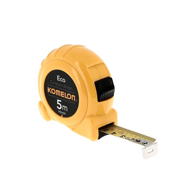 5M X 19mm  - boîtier ABS compact - ruban jaune - blocage PEN59 