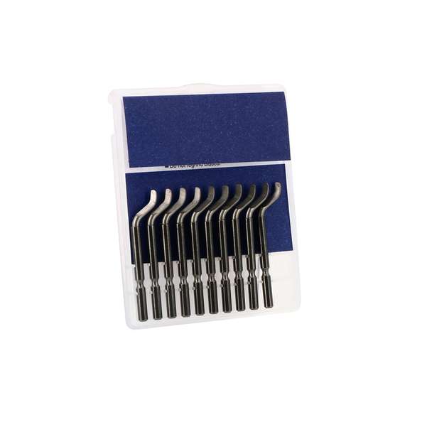 Lot de 10 Lames Type S20C Ø3.2mm Titan (Acier-Alu-Cuivre-PVC)D/G NBS2