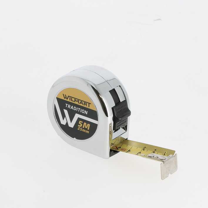 5M X 25mm  A/Bloc+Clip boîtier.ABS chromé