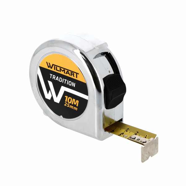 10M X 25mm  A/Bloc+Clip boîtier.ABS chromé