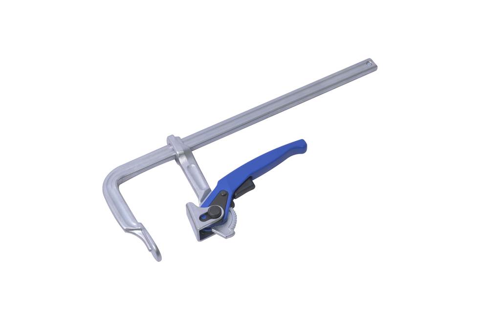Serre joint forgé serrage rapide - cap 400-saillie 120 - rail 25*12