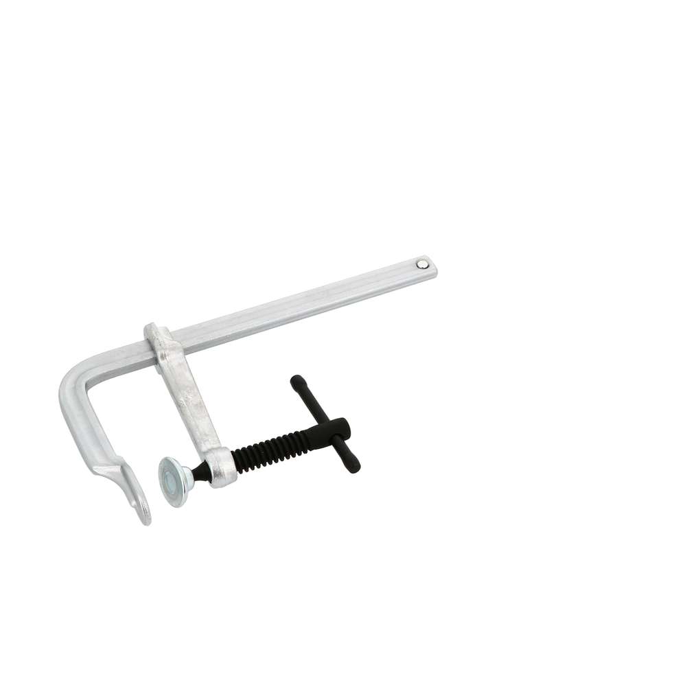 Serre-joint forgé - cap 500- saillie 120- tete à rotule -rail 27*13