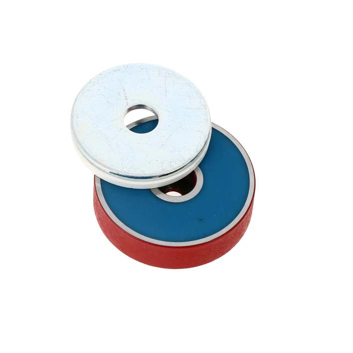Aimant permanent à champ fermé - H14  D55 - M8 - F=10Kg 