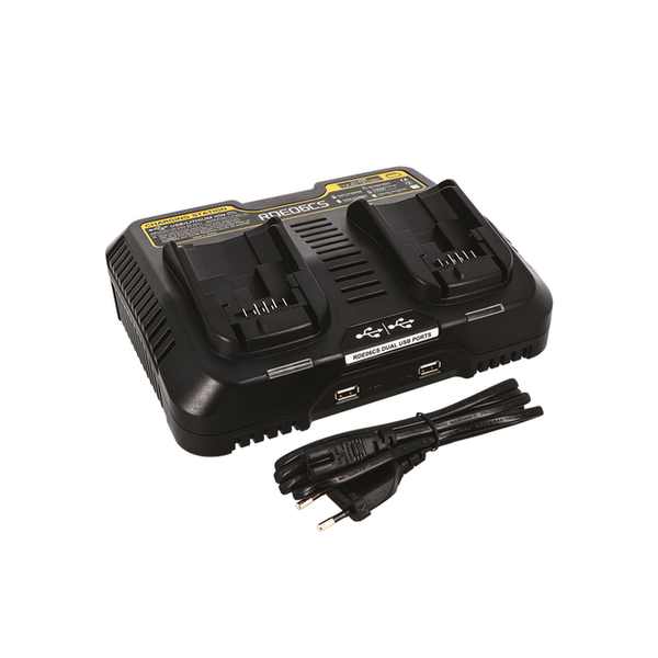 +Chargeur double pour batteries Cori compatible DEWALT Li-Ion14.4-20V