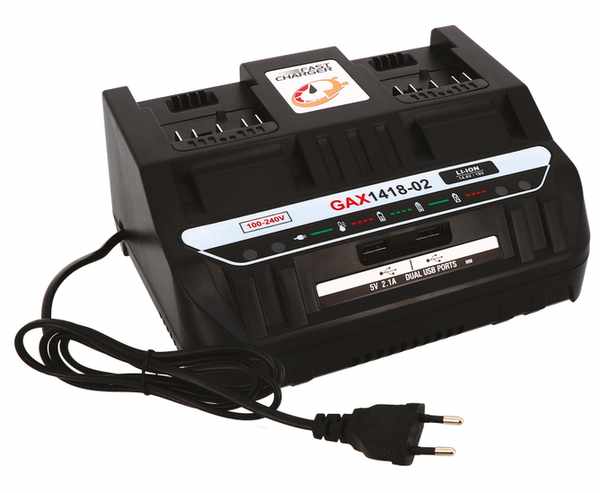 Chargeur double pour batteries Cori compatible BOSCH Li-Ion14.4-18V