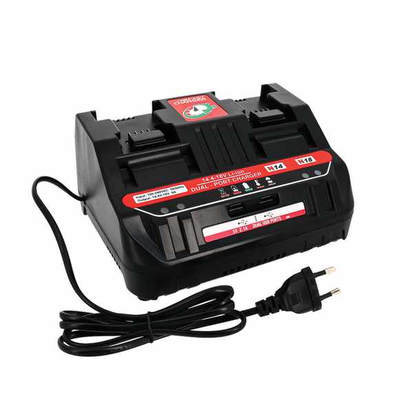 Chargeur double pr batteries Cori compatible MILWAUKEE Li-Ion14.4-18V