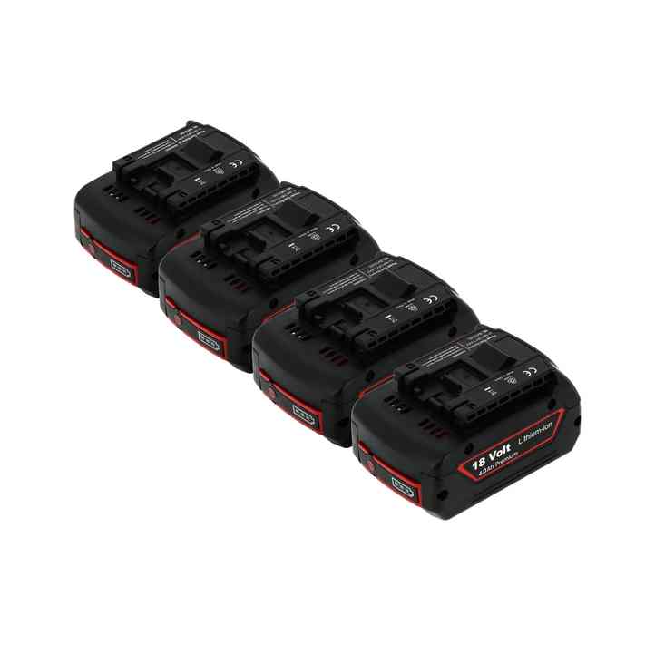 Pack 4 batteries compatible Bosch 18V 4Ah