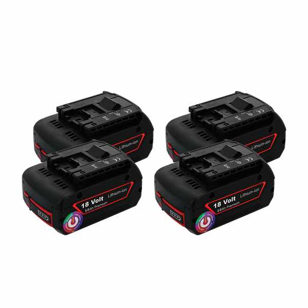 Pack 4 batteries compatible Bosch 18V 5Ah