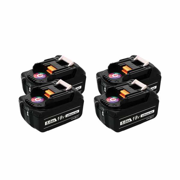 Pack 4 batteries compatible Makita 18V 5Ah