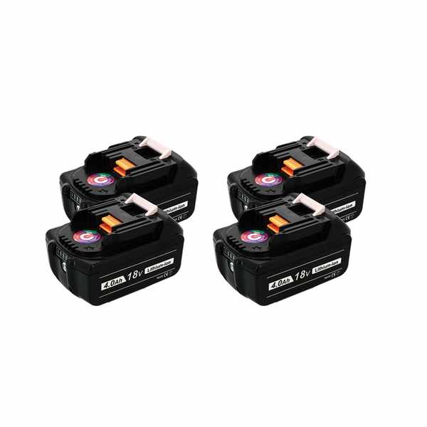 Pack 4 batteries compatible Makita 18V 4Ah