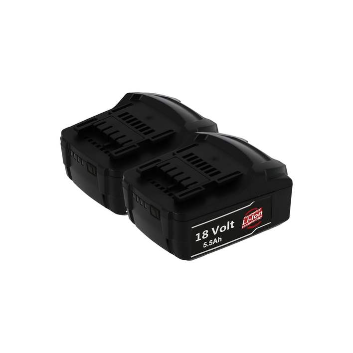 Pack 2 batteries compatible Metabo 18V 5.5Ah