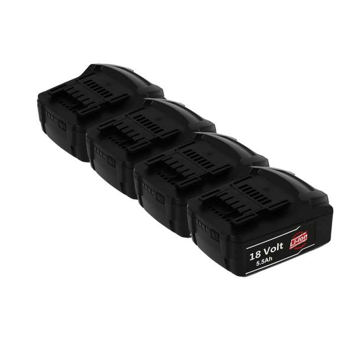 Pack 4 batteries compatible Metabo 18V 5.5Ah