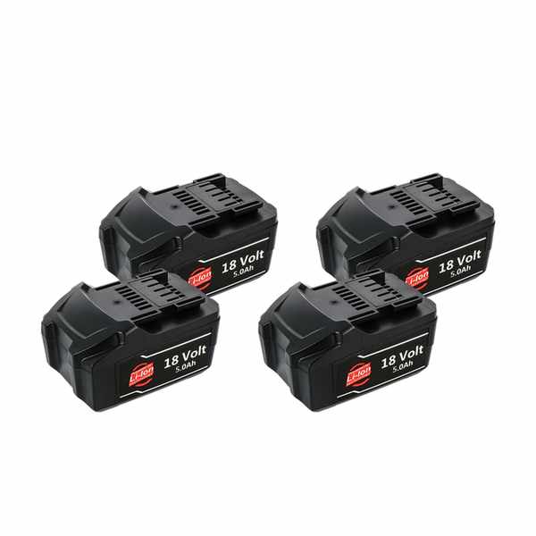 Pack 4 batteries compatible Metabo 18V 5Ah